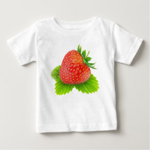 Camiseta Para Bebê Morango