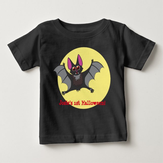Camiseta Para Bebê Morcego-vampiro (Frente)