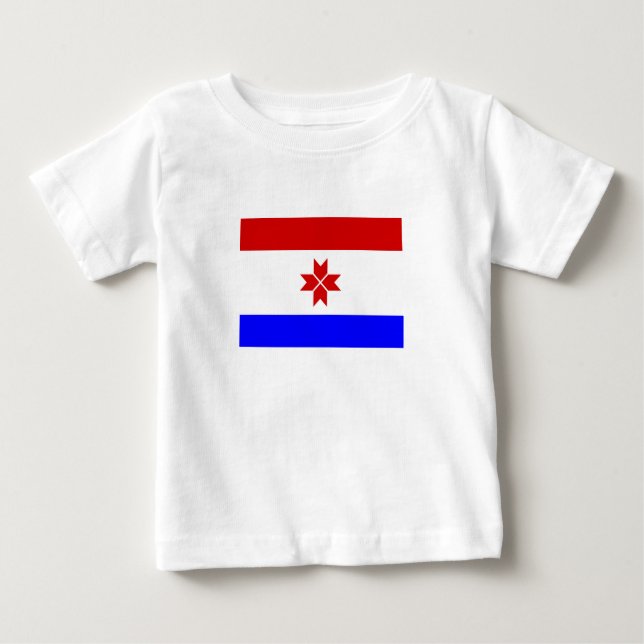 Camiseta Para Bebê Mordovia Flag (Frente)