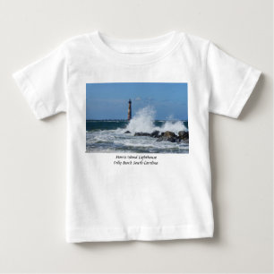Camiseta Para Bebê Morris Island Lighthouse Splash