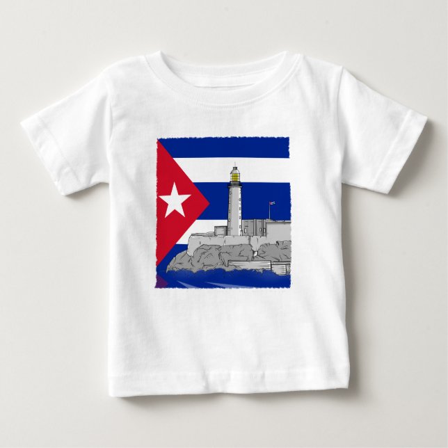 Camiseta Para Bebê Morro Castle em Havana (Frente)