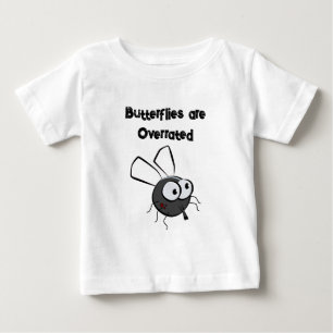 Camiseta Para Bebê Mosquito Chateado pensa que é um belo e engraçado