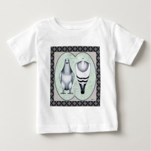 Camiseta Para Bebê Mostrar Padrão de Corrida