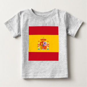 Camiseta Para Bebê Mostre suas cores - Espanha