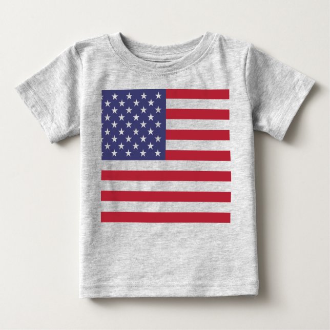 Camiseta Para Bebê Mostre suas cores - Estados Unidos (Frente)
