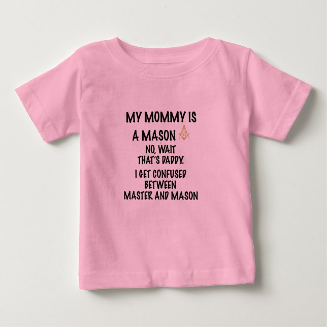 Camiseta Para Bebê Motivo da mamãe (Frente)