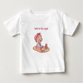 Camiseta Para Bebê Motivo de Bebê Fofo