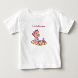 Camiseta Para Bebê Motivo de Bebê Fofo