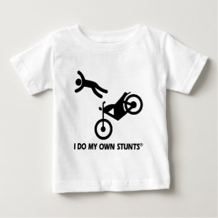 Camiseta Para Bebê Motocicleta meus próprios conluios