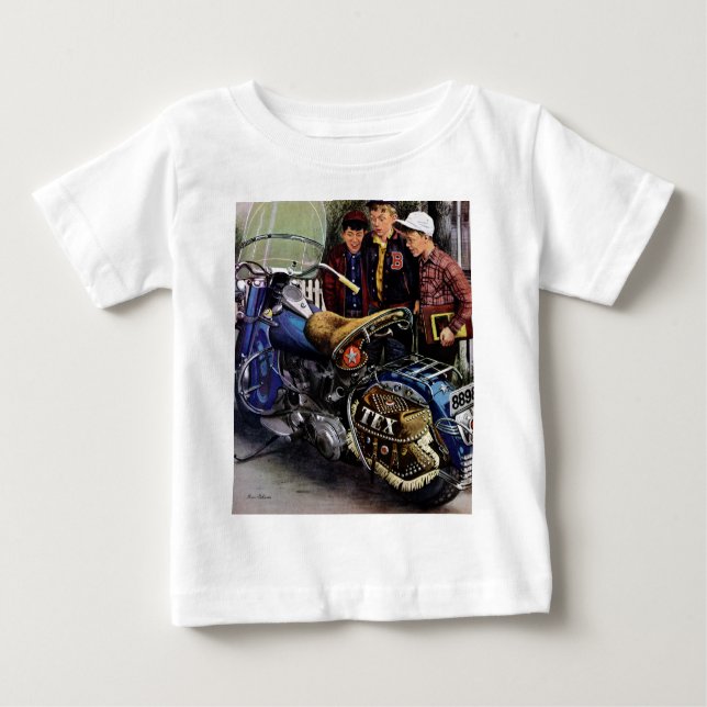 Camiseta Para Bebê Motociclo do Tex (Frente)