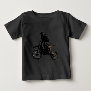 Camiseta Para Bebê Motocross motocicleta