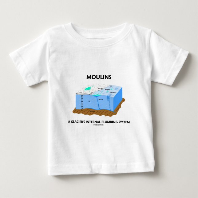 Camiseta Para Bebê Moulins sistema de encanamento interno de uma (Frente)