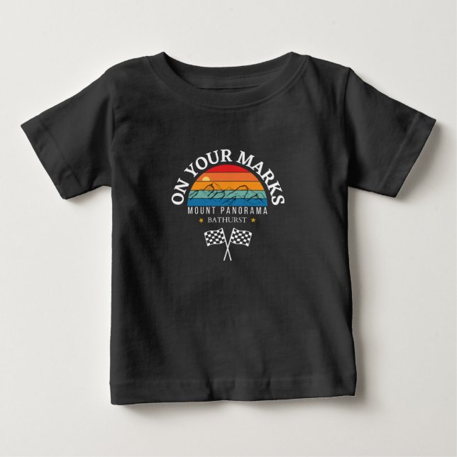 Camiseta Para Bebê mount panorama Bathurst, Austrália - corridas moto (Frente)