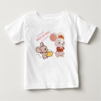 Camiseta Para Bebê : Mouse and Cheese Delight