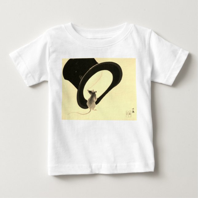 CAMISETA PARA BEBÊ MOUSE T-SHIRT DE BEBÊ PERSONALIZADO COM CHAPA SUPE (Frente)