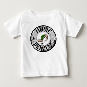 Camiseta Para Bebê Movido por música