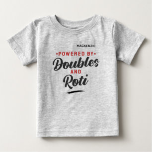 Camiseta Para Bebê Moviendo-se com Doubles e Roti