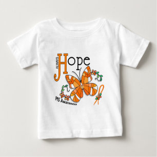 Camiseta Para Bebê MS da borboleta do vitral
