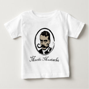 Camiseta Para Bebê Mucho Mustacho - Zapata