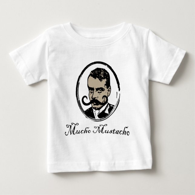 Camiseta Para Bebê Mucho Mustacho - Zapata (Frente)