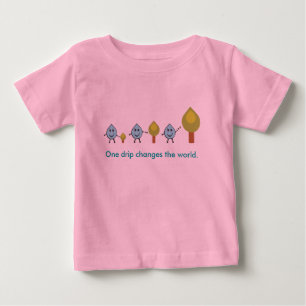 Camiseta Para Bebê Mudando o mundo - CREEPER de LONGSLEEVE