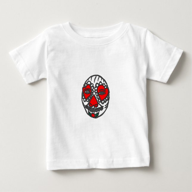 Camiseta Para Bebê Muerte "Hearts" (Frente)