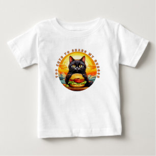 Camiseta Para Bebê Muito bonito para compartilhar minha arte de queim