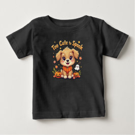 Camiseta Para Bebê Muito Bonito Para Falar Halloween