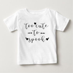Camiseta Para Bebê muito fofo para assustar halloween