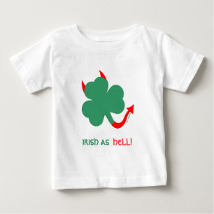 Camiseta Para Bebê Muito irlandês