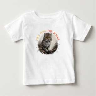 Camiseta Para Bebê Muito legal para a escola