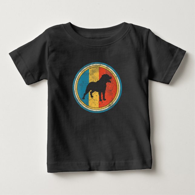 Camiseta Para Bebê Mulheres Rottweiler Cachorro Incomodado (Frente)