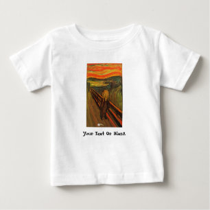 Camiseta Para Bebê Munch - O Gritar De Gelo