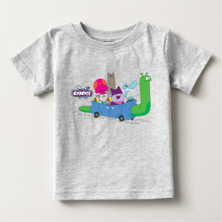 Camiseta Para Bebê Mung, Chowder, Shnitzel, & Truffles no Carro-Carro