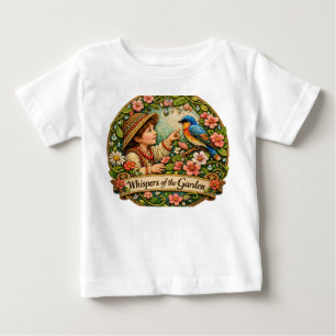 Camiseta Para Bebê Murmurios do Jardim: Um Conto Enfeitado de Maravil