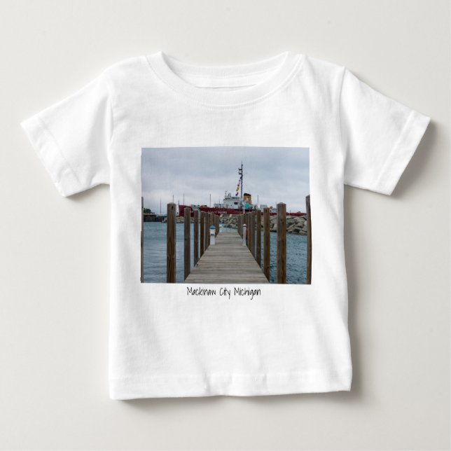 Camiseta Para Bebê Museu Dock e Icequebra (Frente)