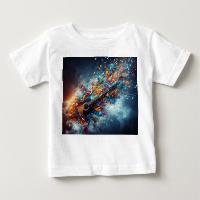 Camiseta Para Bebê musica (Frente)
