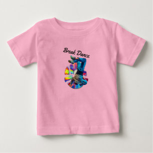 Camiseta Para Bebê Música - Break Dance Baby T-Shirt