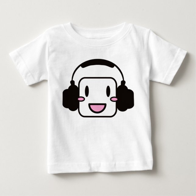 Camiseta Para Bebê Música_Feliz (Frente)
