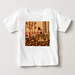 Camiseta Para Bebê Música na floresta