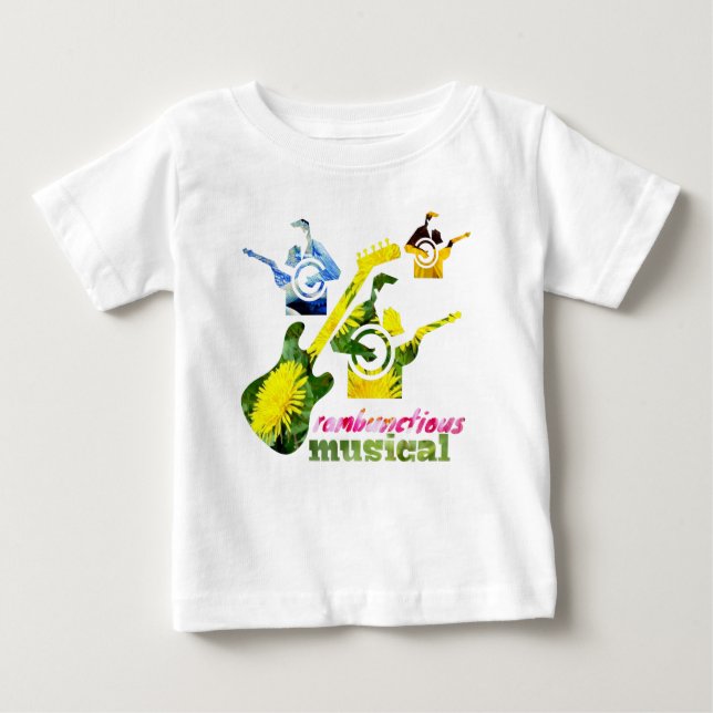 Camiseta Para Bebê musical ambulante (Frente)