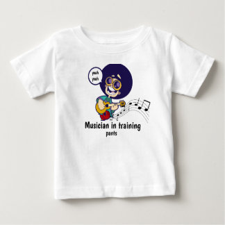 Camiseta Para Bebê "Músico em calças de treino"