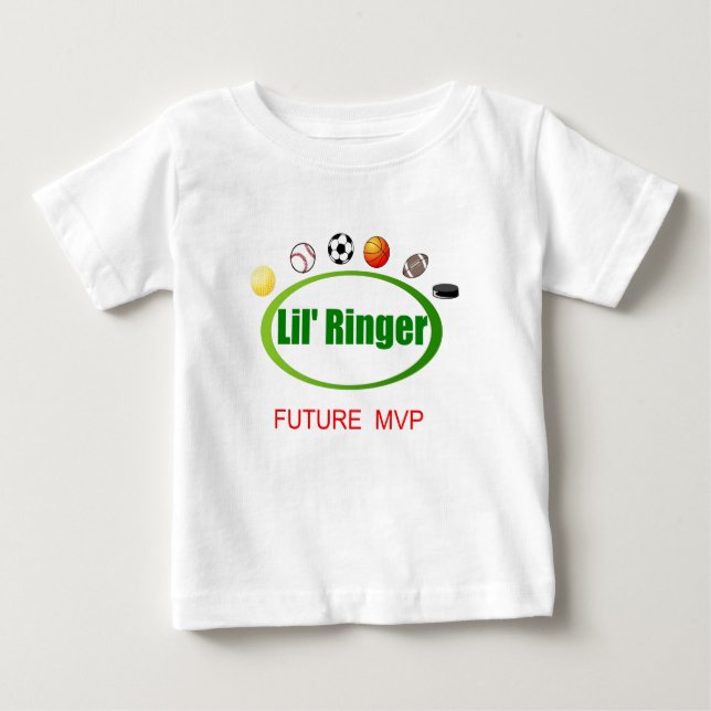 Camiseta Para Bebê MVP do futuro da campainha de Lil (Frente)