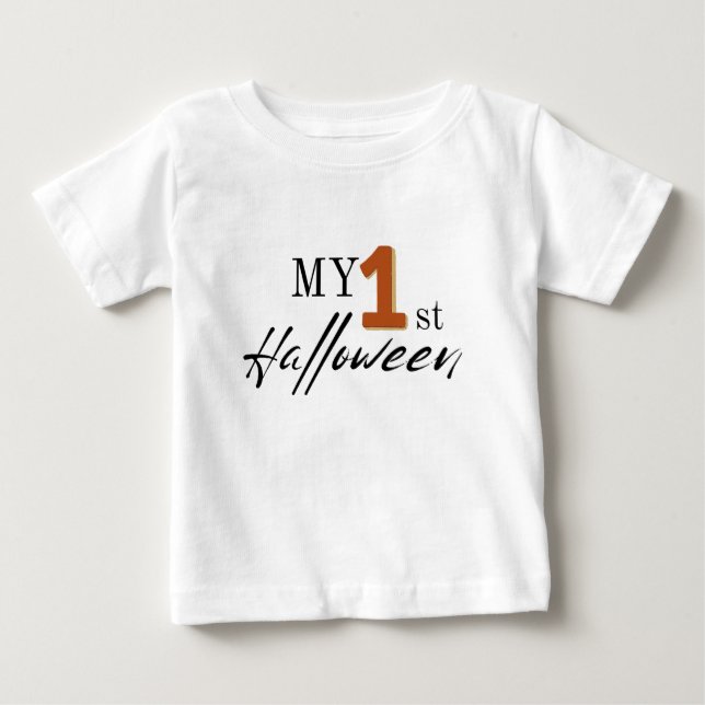 Camiseta Para Bebê My 1St Halloween, Halloween for Kids, Fall (Frente)