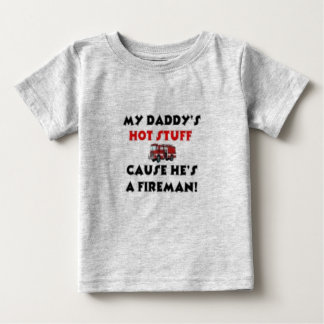 Camiseta Para Bebê MY Daddy's Hott Stuff