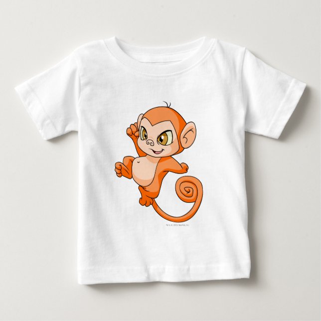 Camiseta Para Bebê Mycine Orange (Frente)