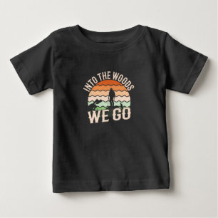 Camiseta Para Bebê Na floresta nós vamos