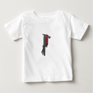 Camiseta Para Bebê Na moda Black Palm Cockatoo