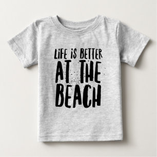 Camiseta Para Bebê Na praia