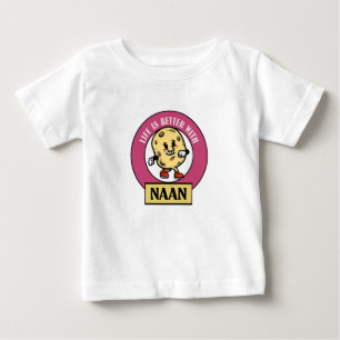 Camiseta Para Bebê naan engraçado